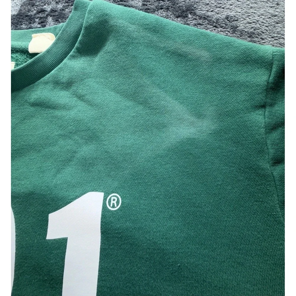 LEVIS 501 Graphic Crewneck Sweatshirt. Green, Yellow, & White. Sz. Large